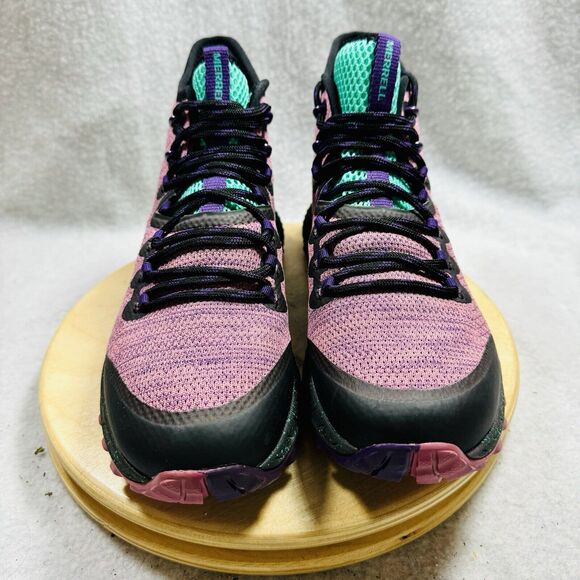 Merrell Bravada Mid Women’s 7 Pink Purple Waterproof Hiking Trail Vibram A - Picture 3 of 10